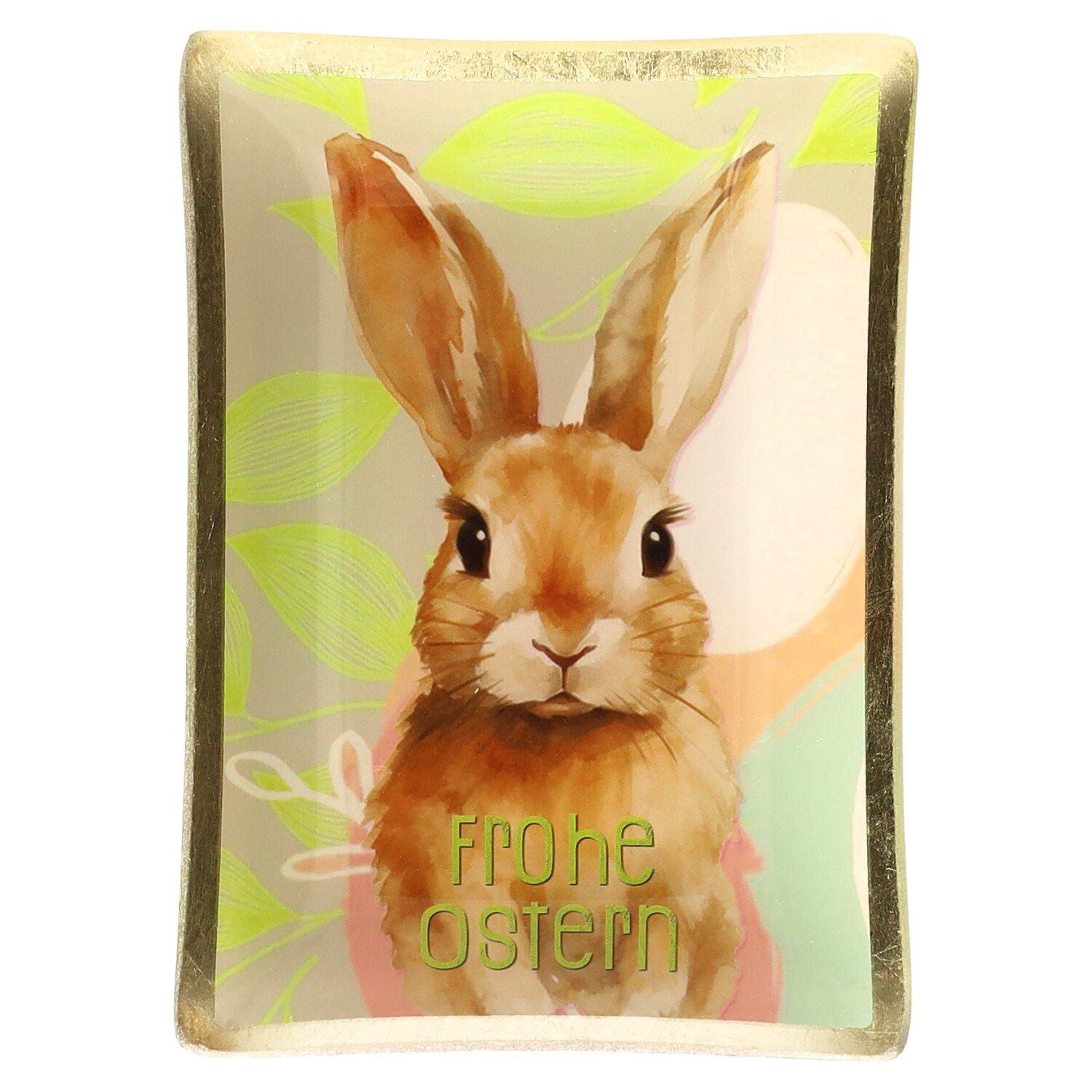 LOVE PLATE Glasteller ,,Frohe Ostern"