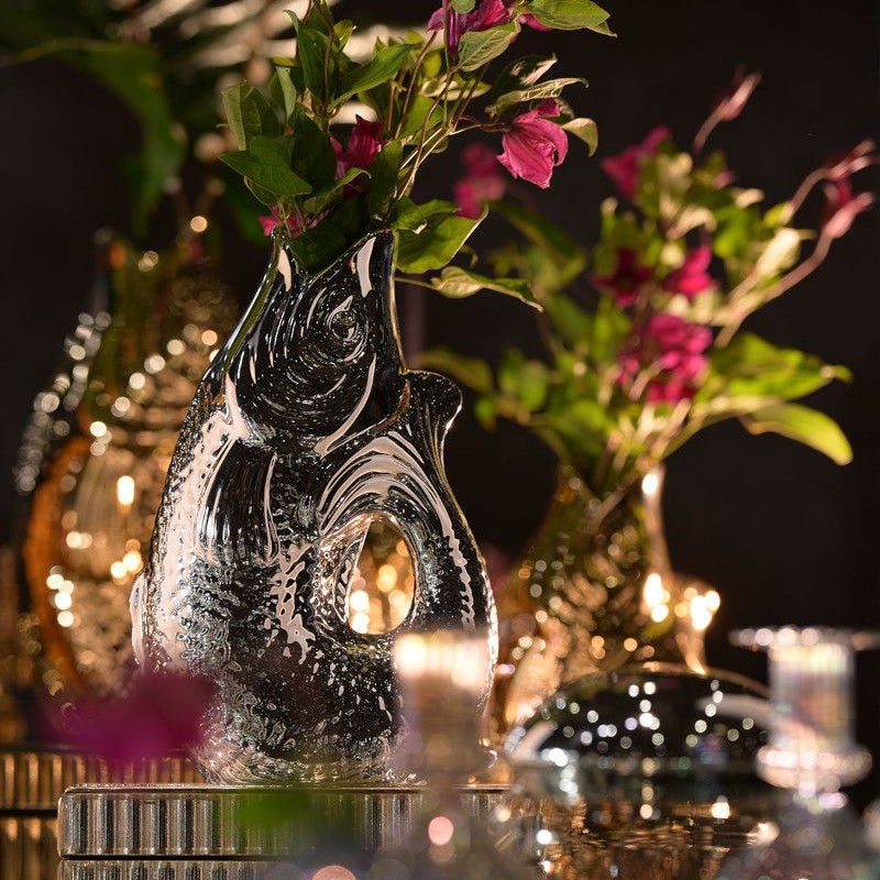 Monsieur Carafon Vase Silber