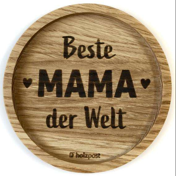 Holz Untersetzer, Beste Mama