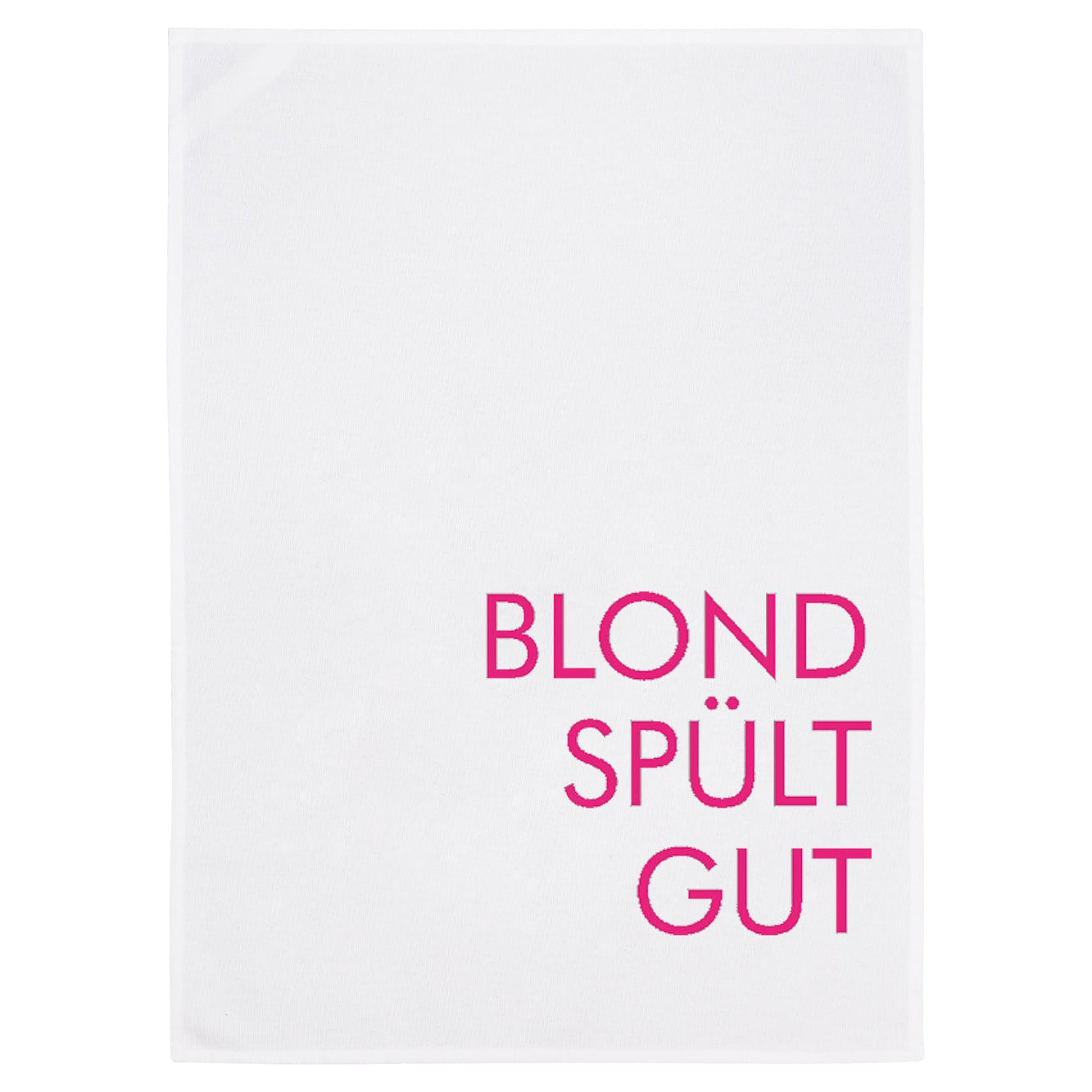 Geschirrtuch "Blond spült gut"
