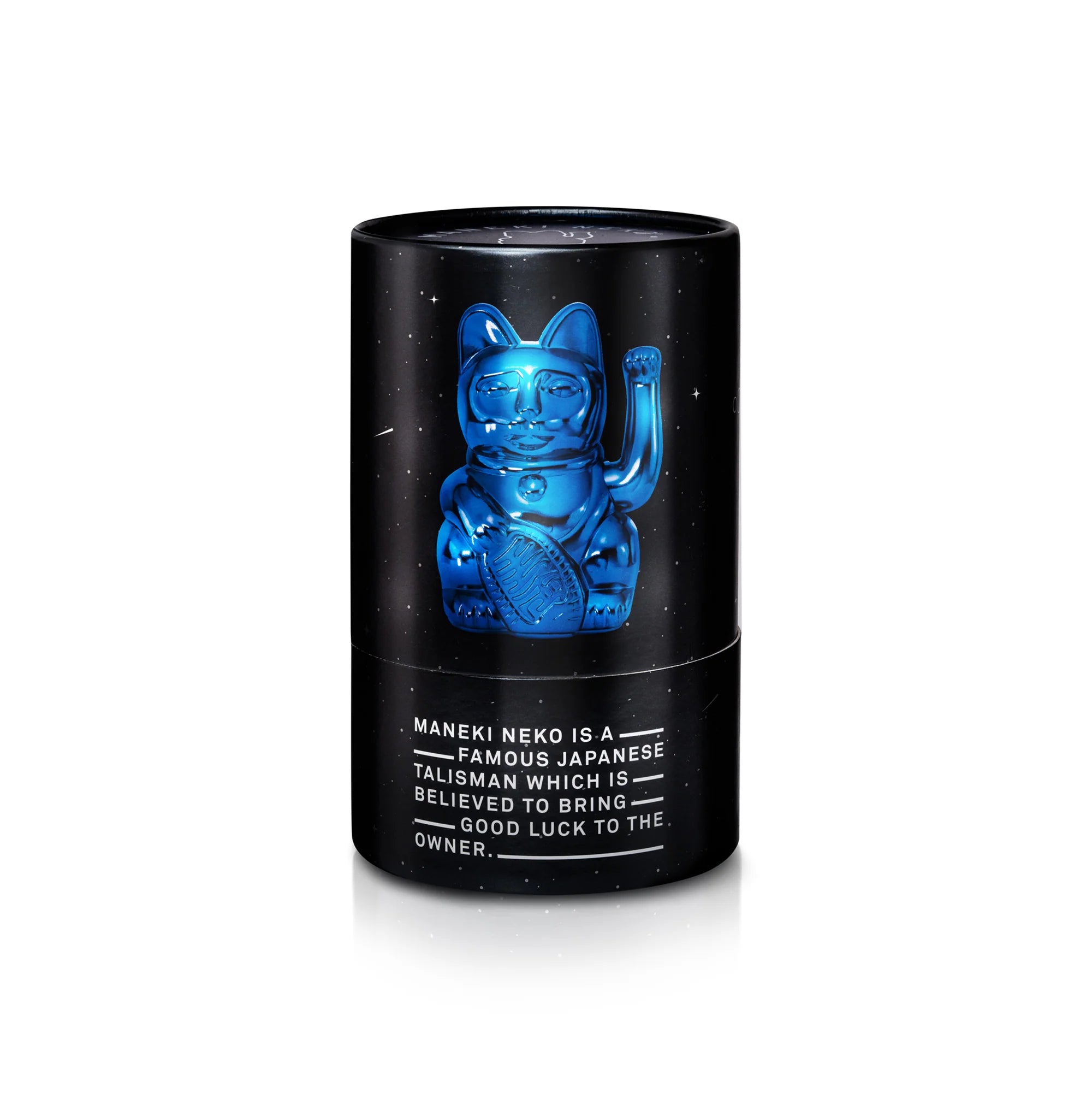 Winkekatze Cosmic Shiny Blue