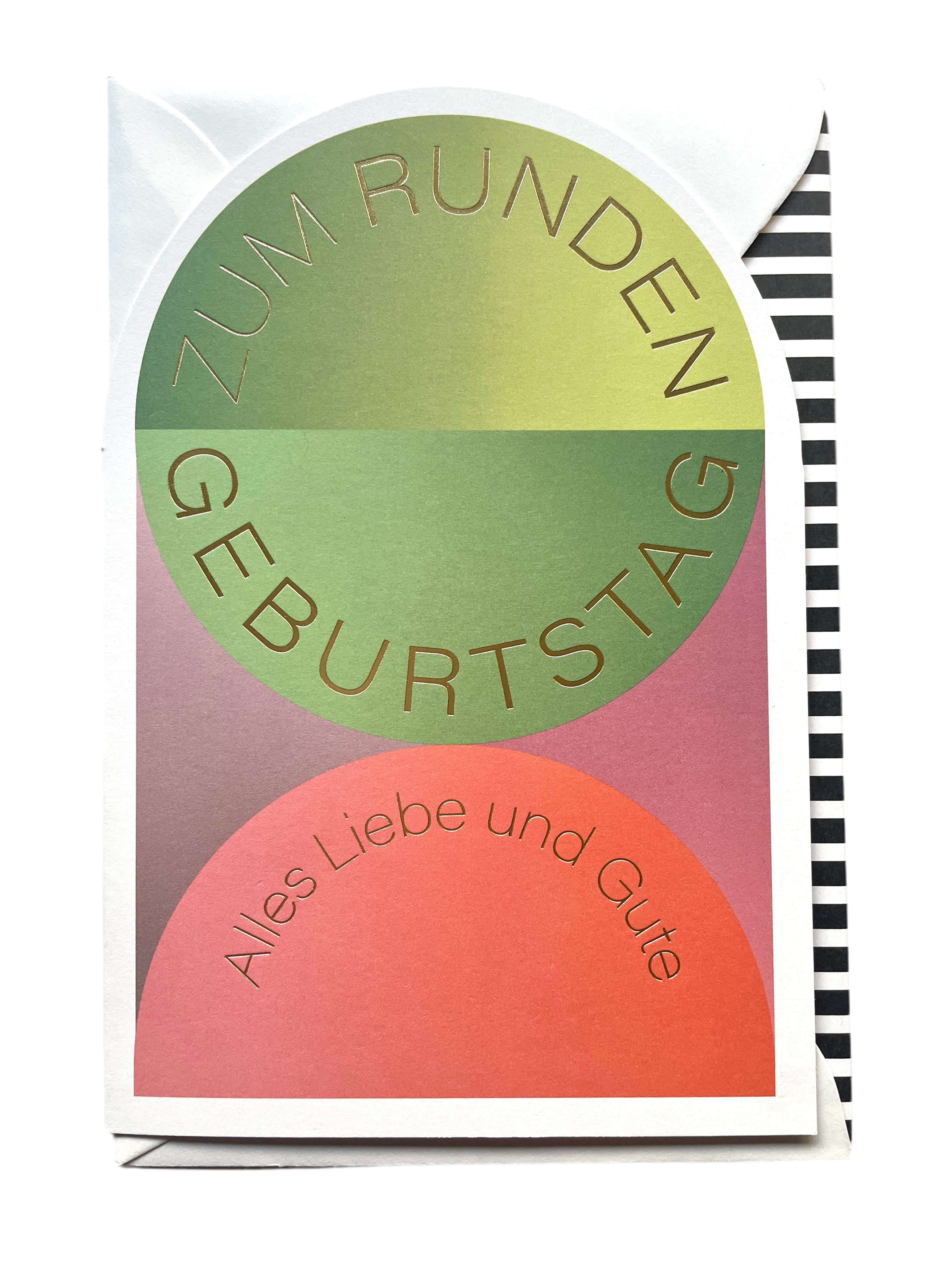 Geburtstagskarte Kreise