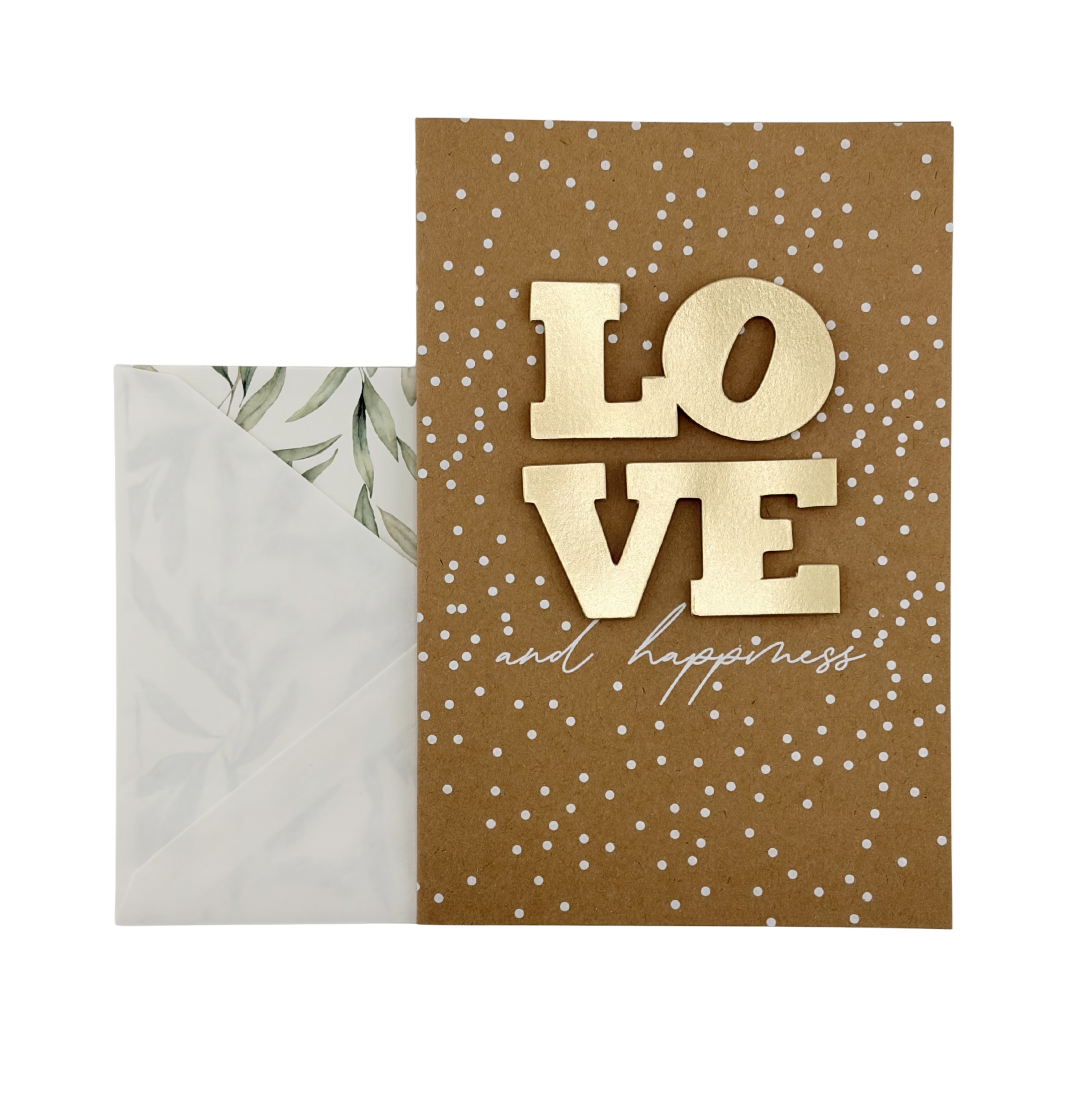Karte "LOVE AND HAPPINESS"