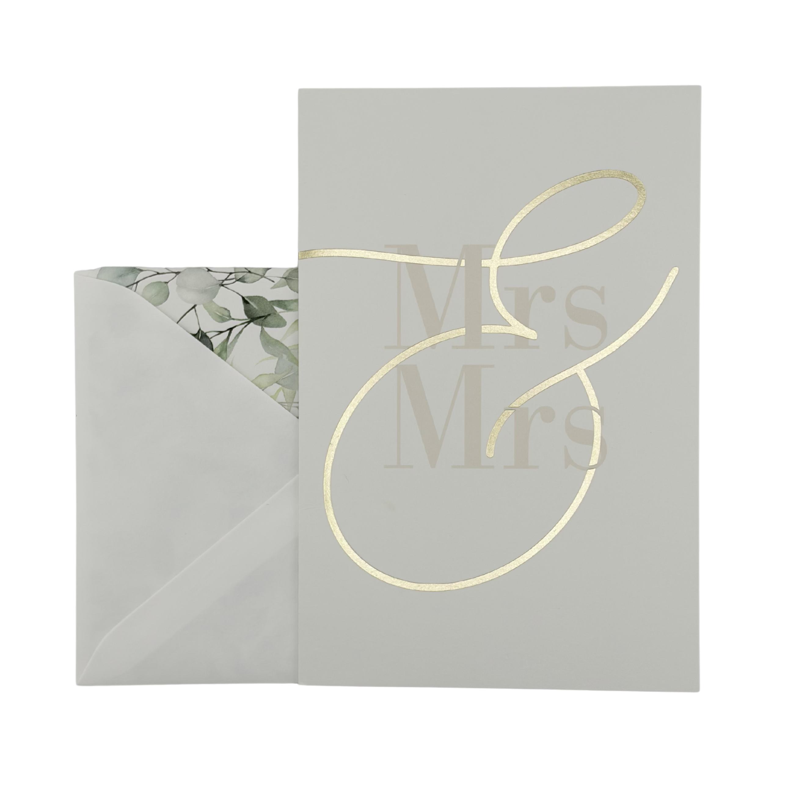 Hochzeitskarte "Mrs & Mrs"