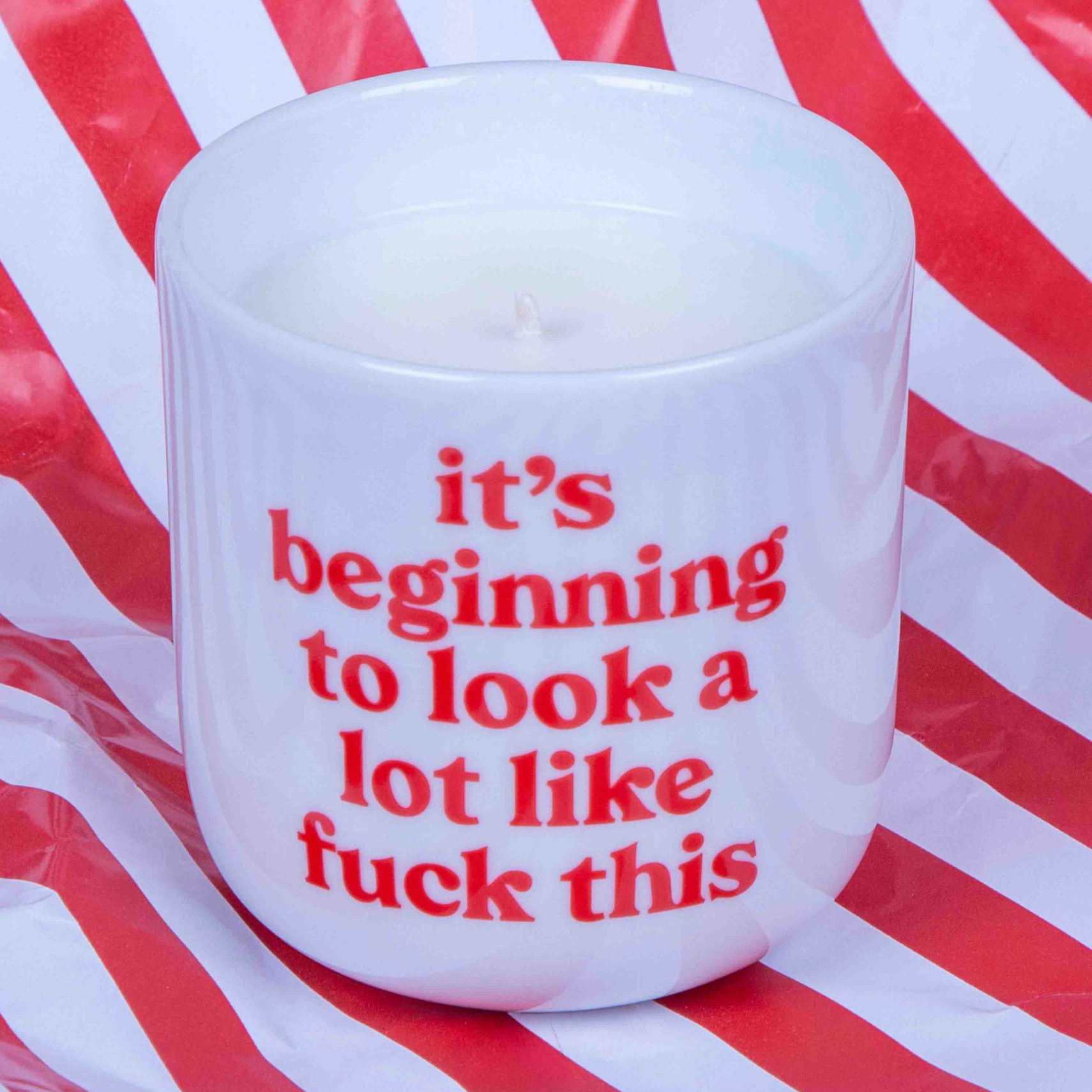 Duftkerze "it's beginning to look a lot like fuck this"