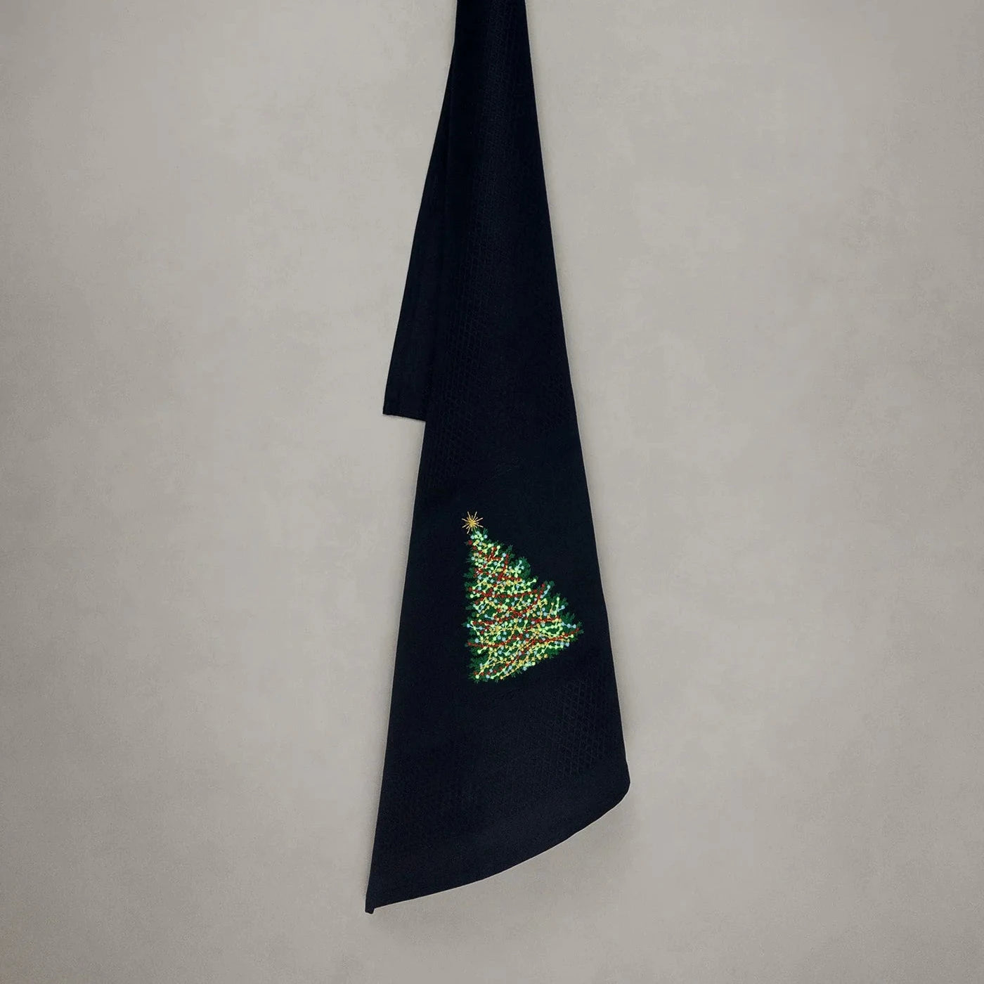 Geschirrtuch schwarz, Weihnachtsbaum