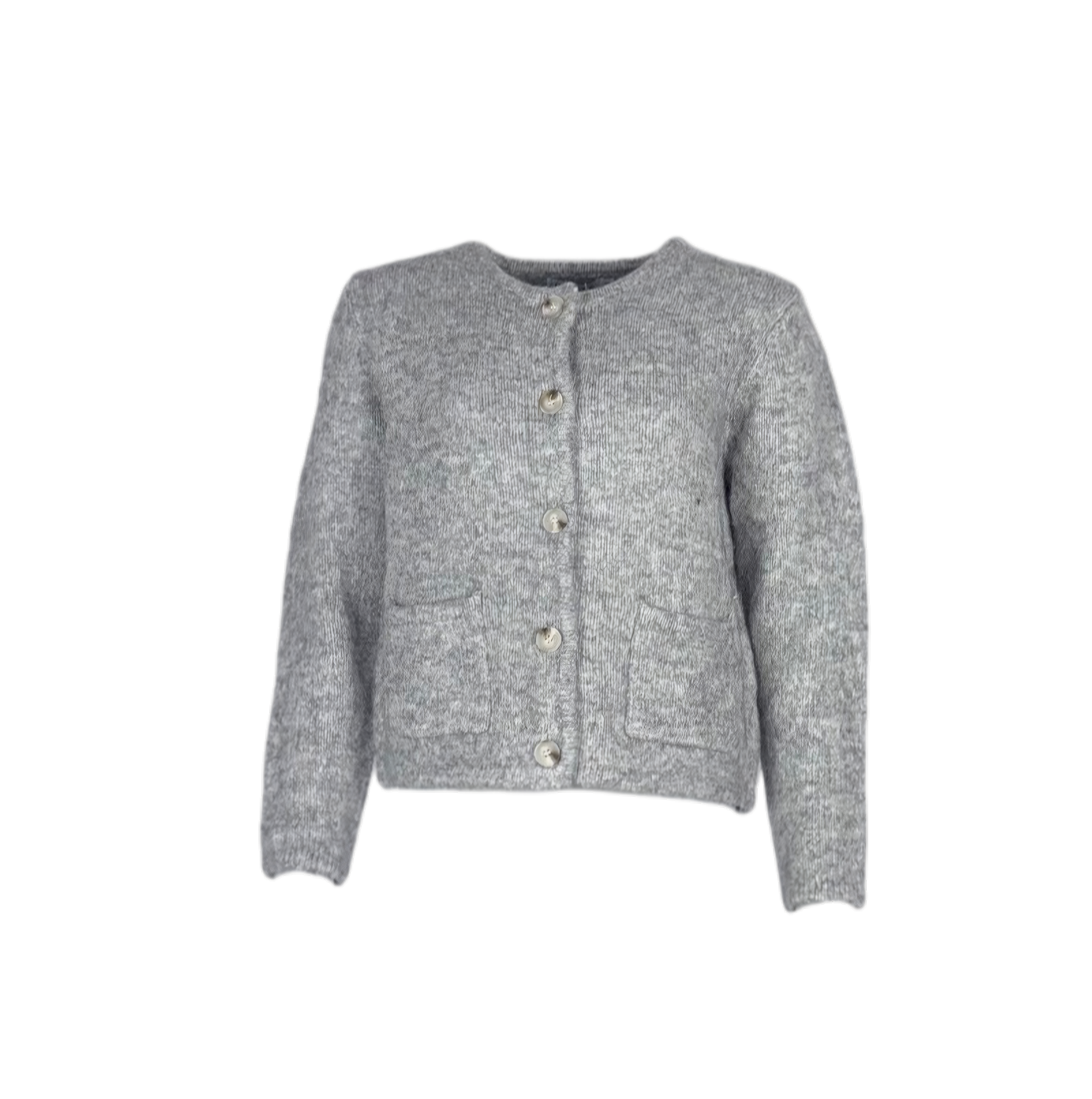 Strickjacke aus Viskose - Grau