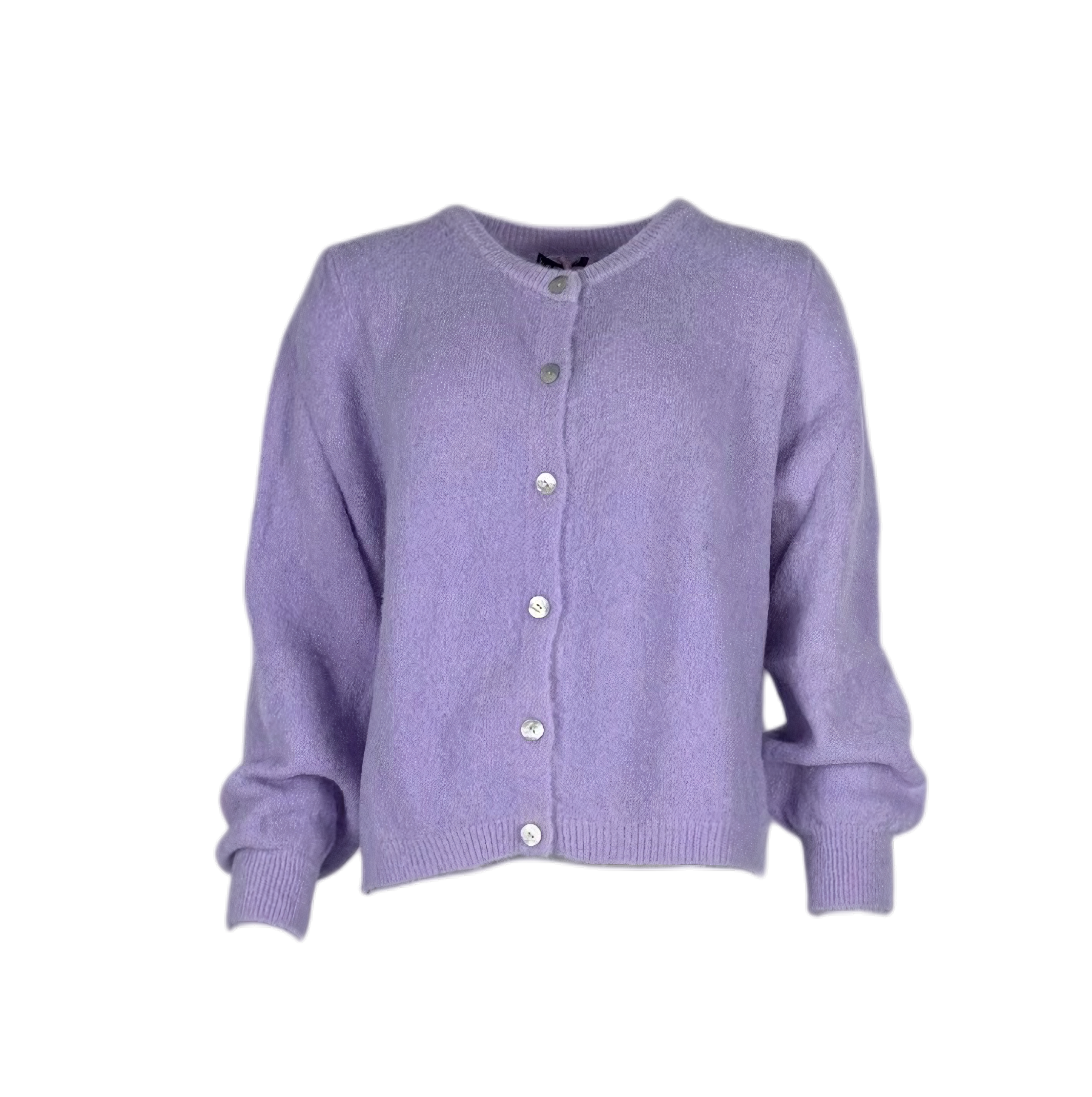 Strickjacke aus Baby Alpaka Wolle - Lila