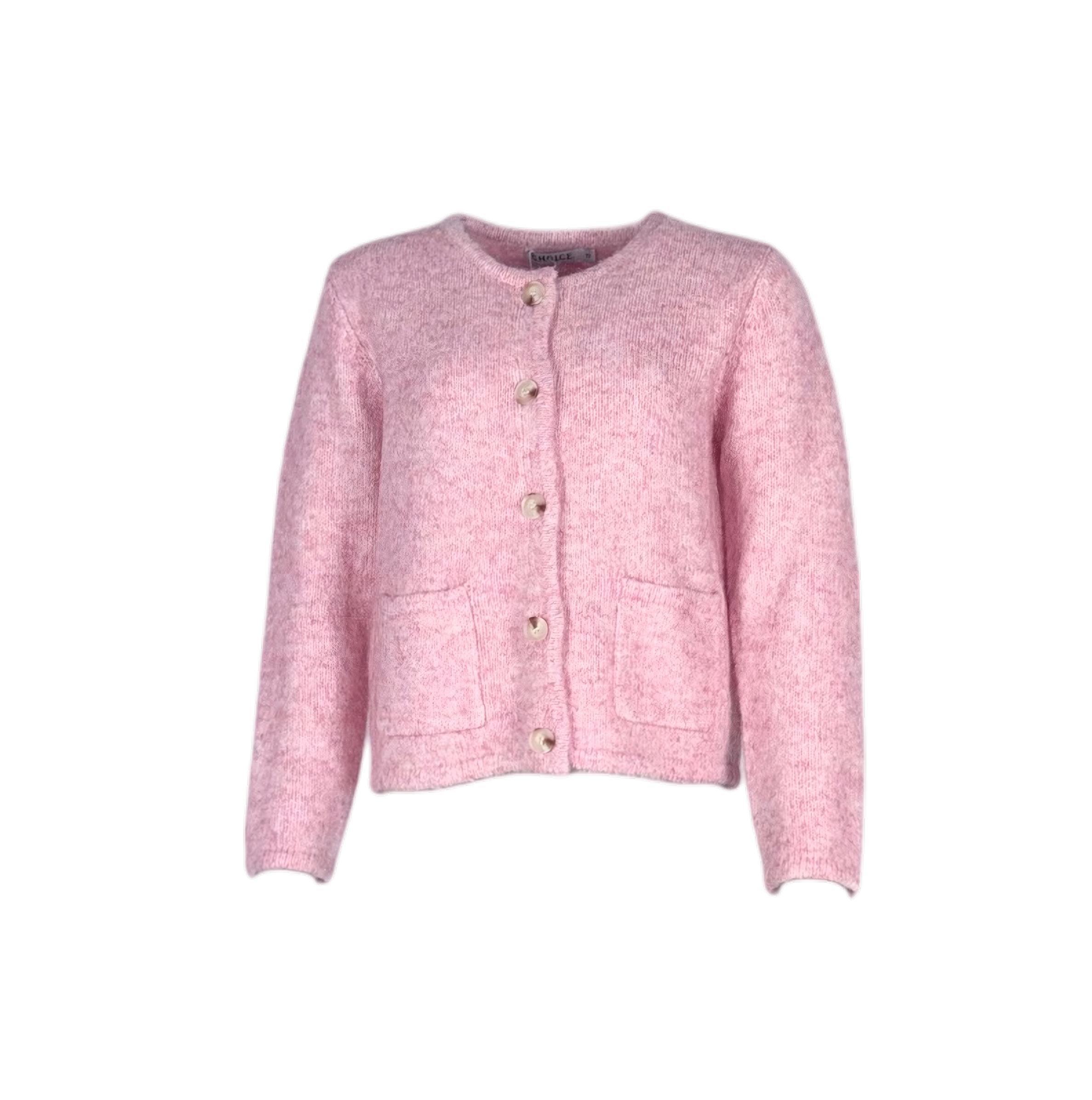 Strickjacke aus Viskose - Rosa