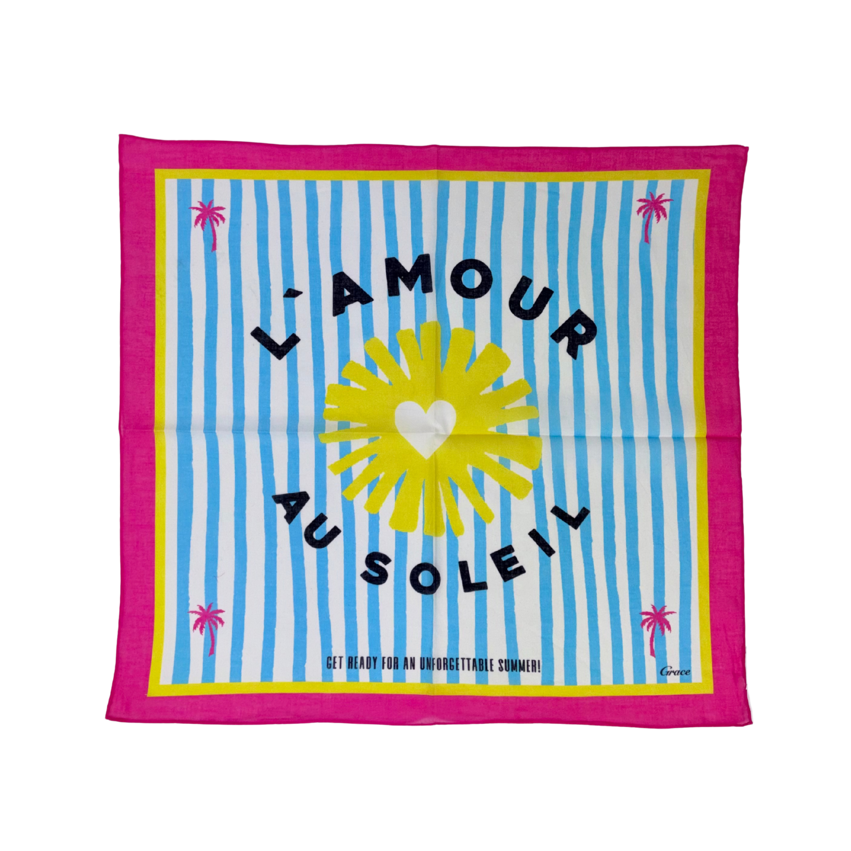 Tuch L'AMOUR AU SOLEIL, Blau