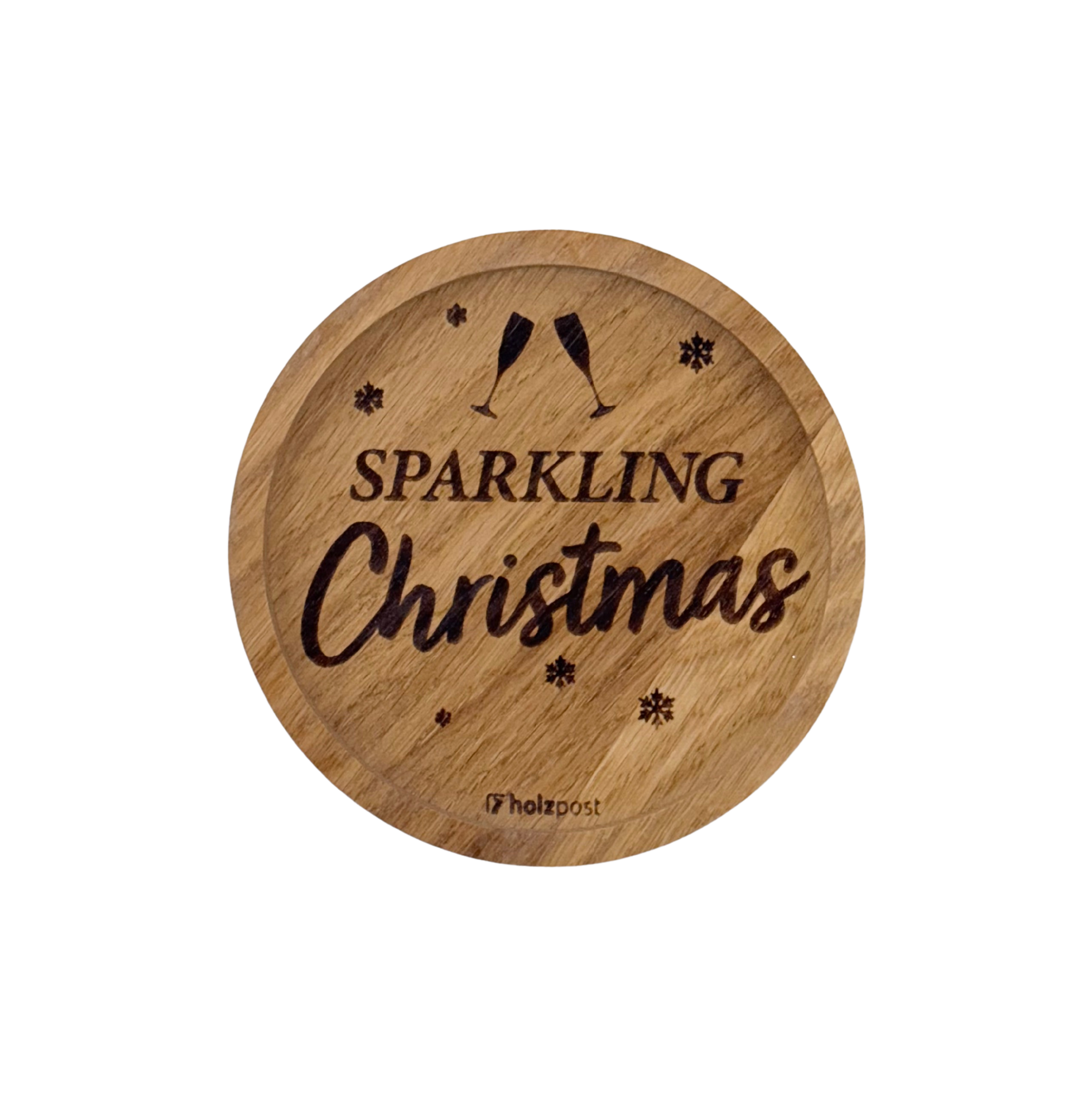 Holz Untersetzer, Sparkling Christmas