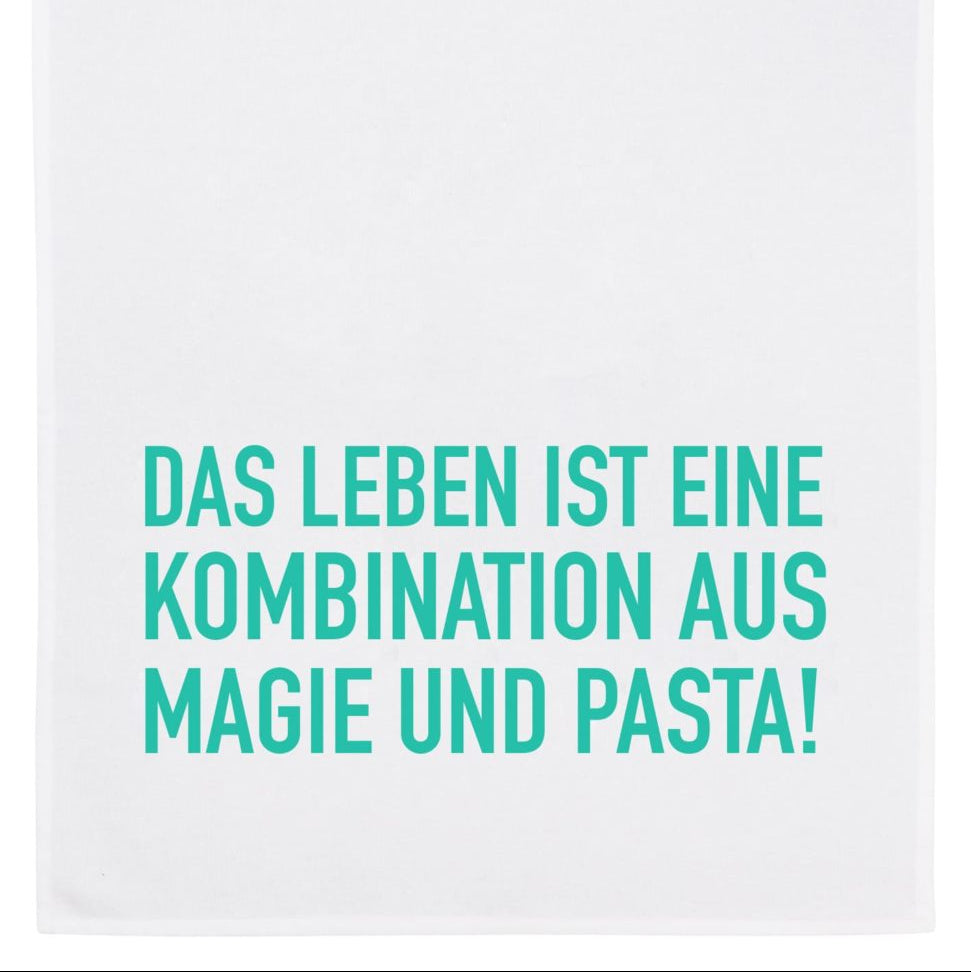 Geschirrtuch, "...Magie und Pasta"