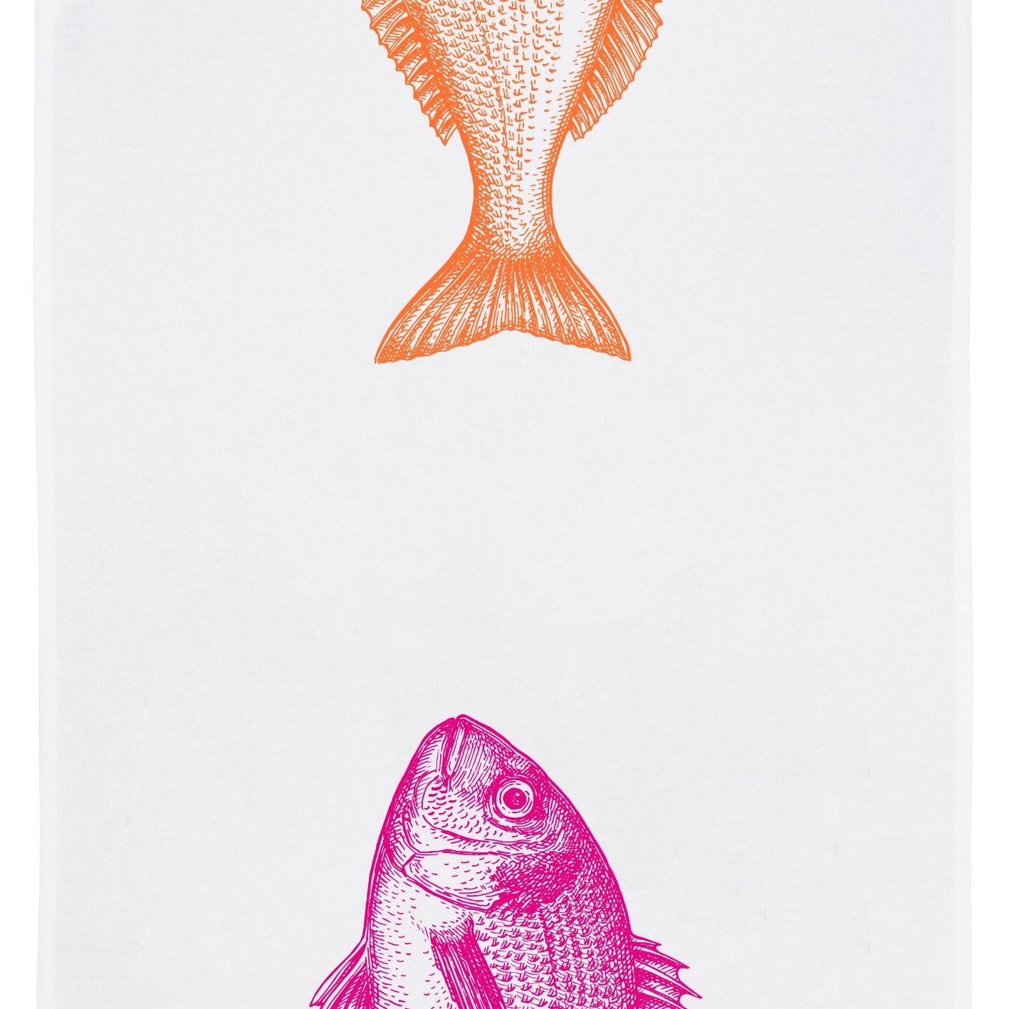 Geschirrtuch, Catch of the day orange & pink
