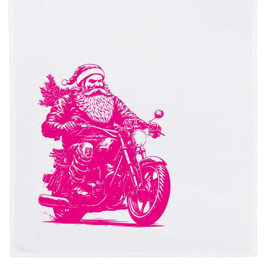 Geschirrtuch, Go Santa! pink