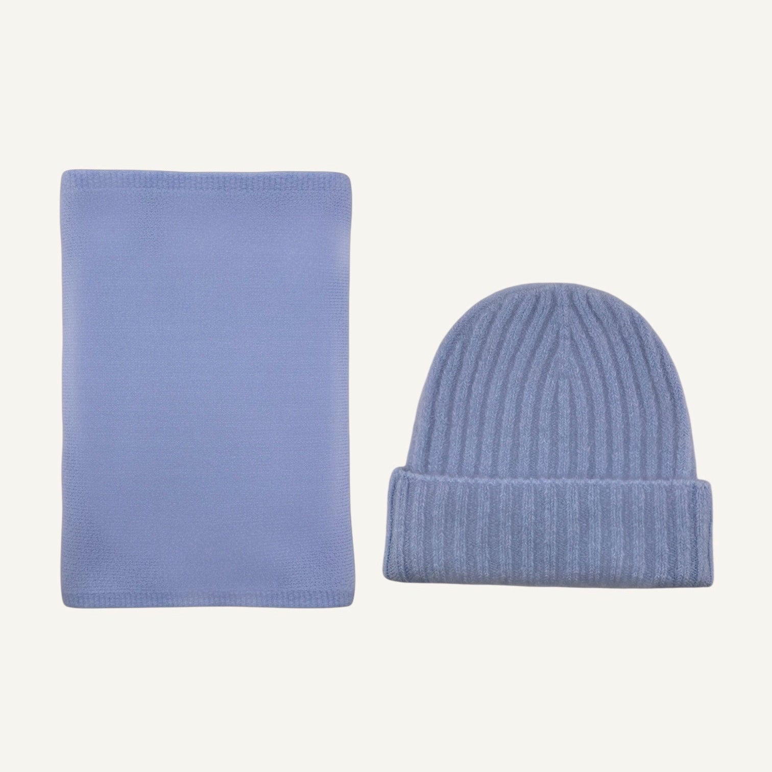 Schal- und Mützenset Lotta Baby Blau