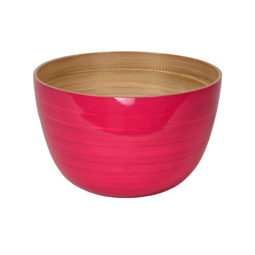 Bambus Schüssel 26x16 in Fuchsia