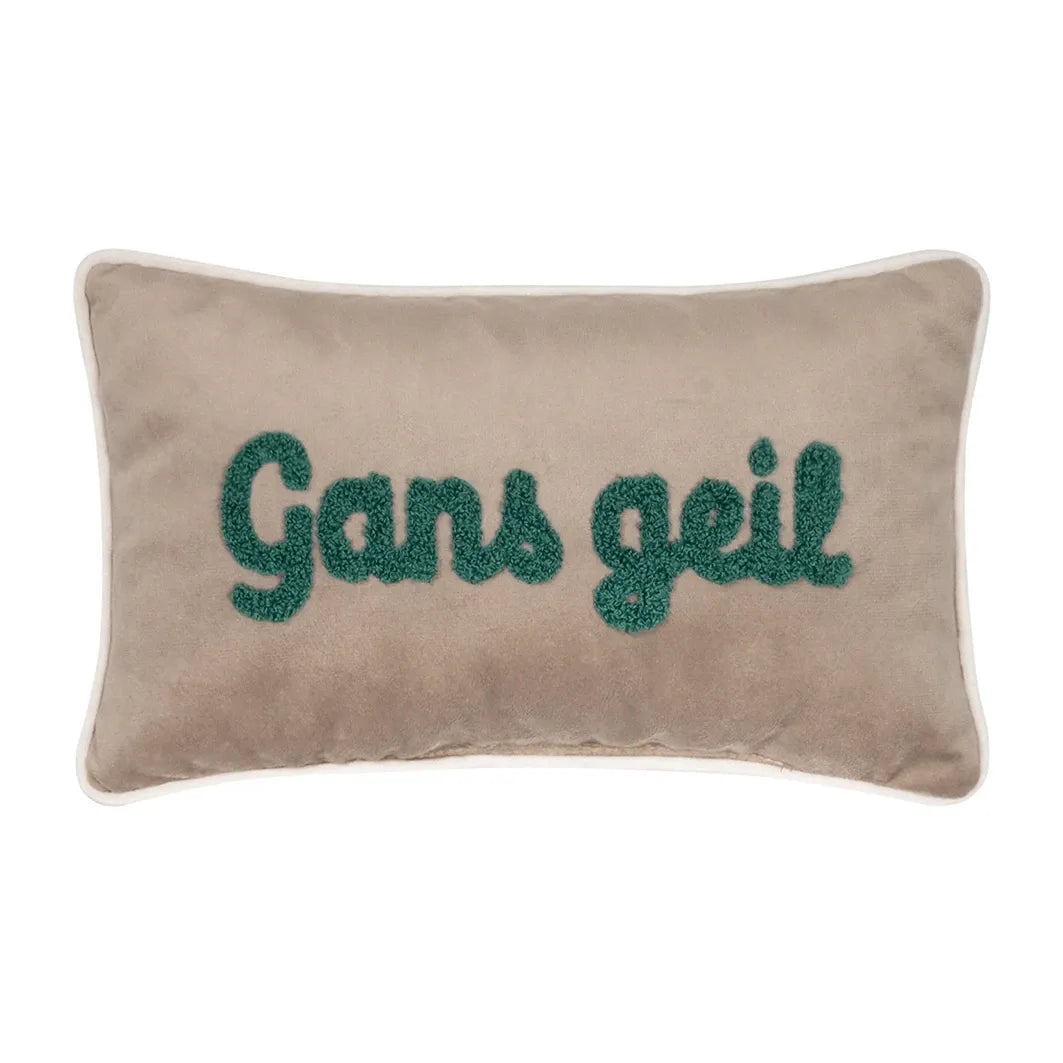 Kissen 32x18cm GANS GEIL