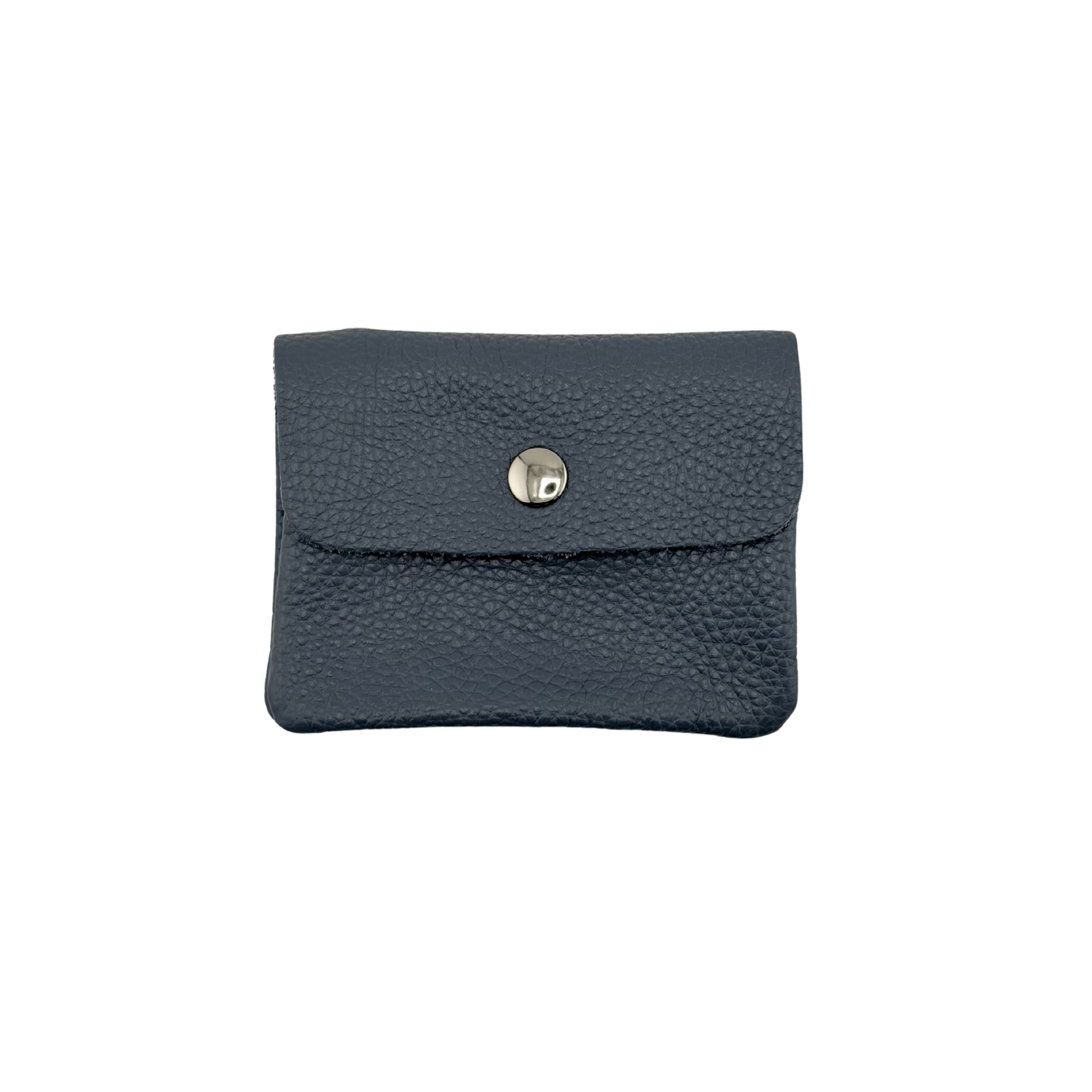 Echtleder-Portemonnaie Blau klein
