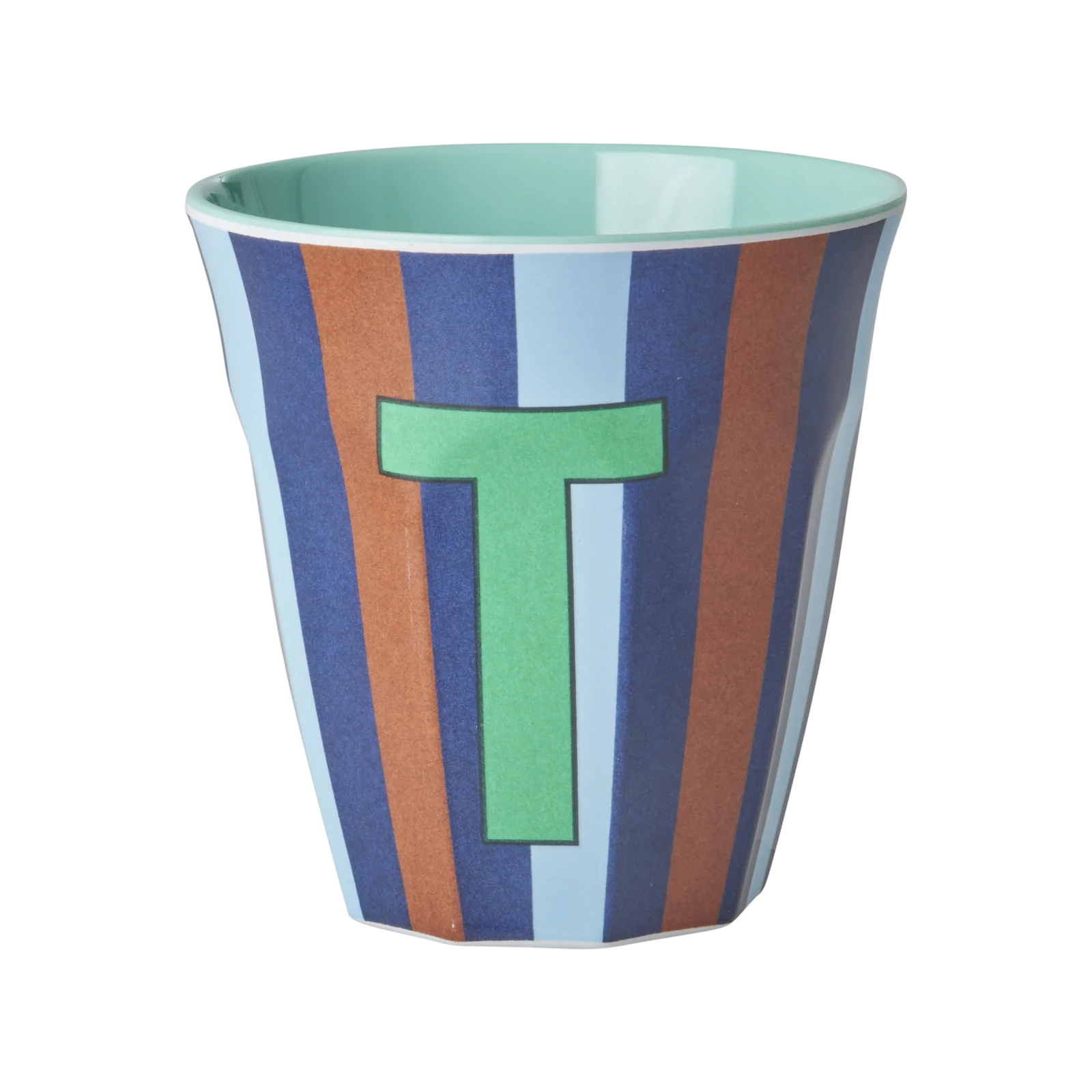 Melamin Buchstaben Becher - T