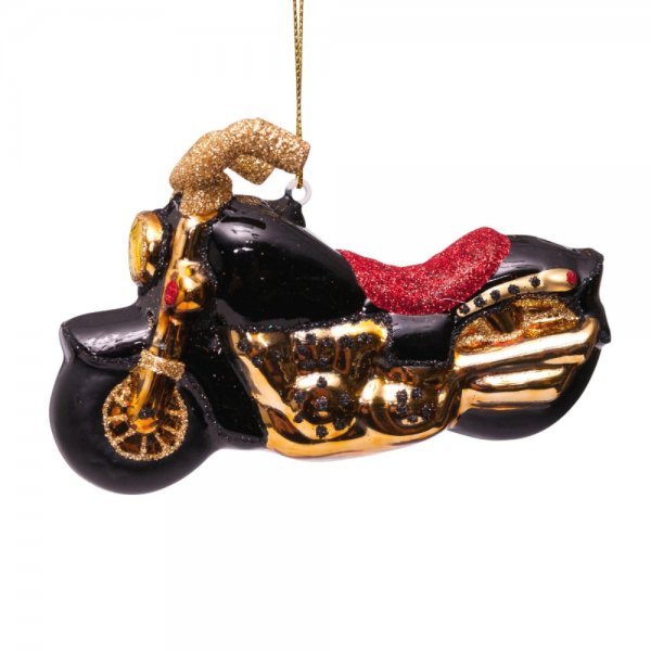 Glas Ornament, Motorrad