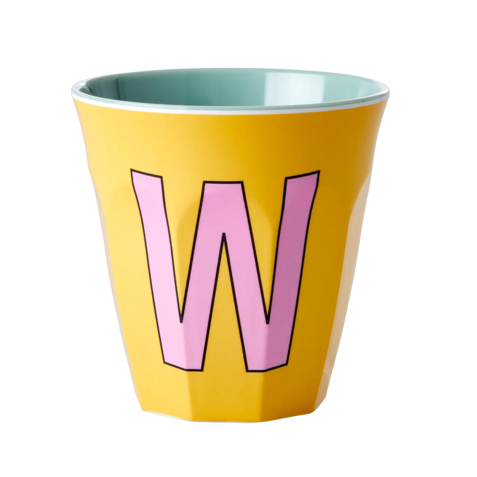 Melamin Buchstaben Becher - W