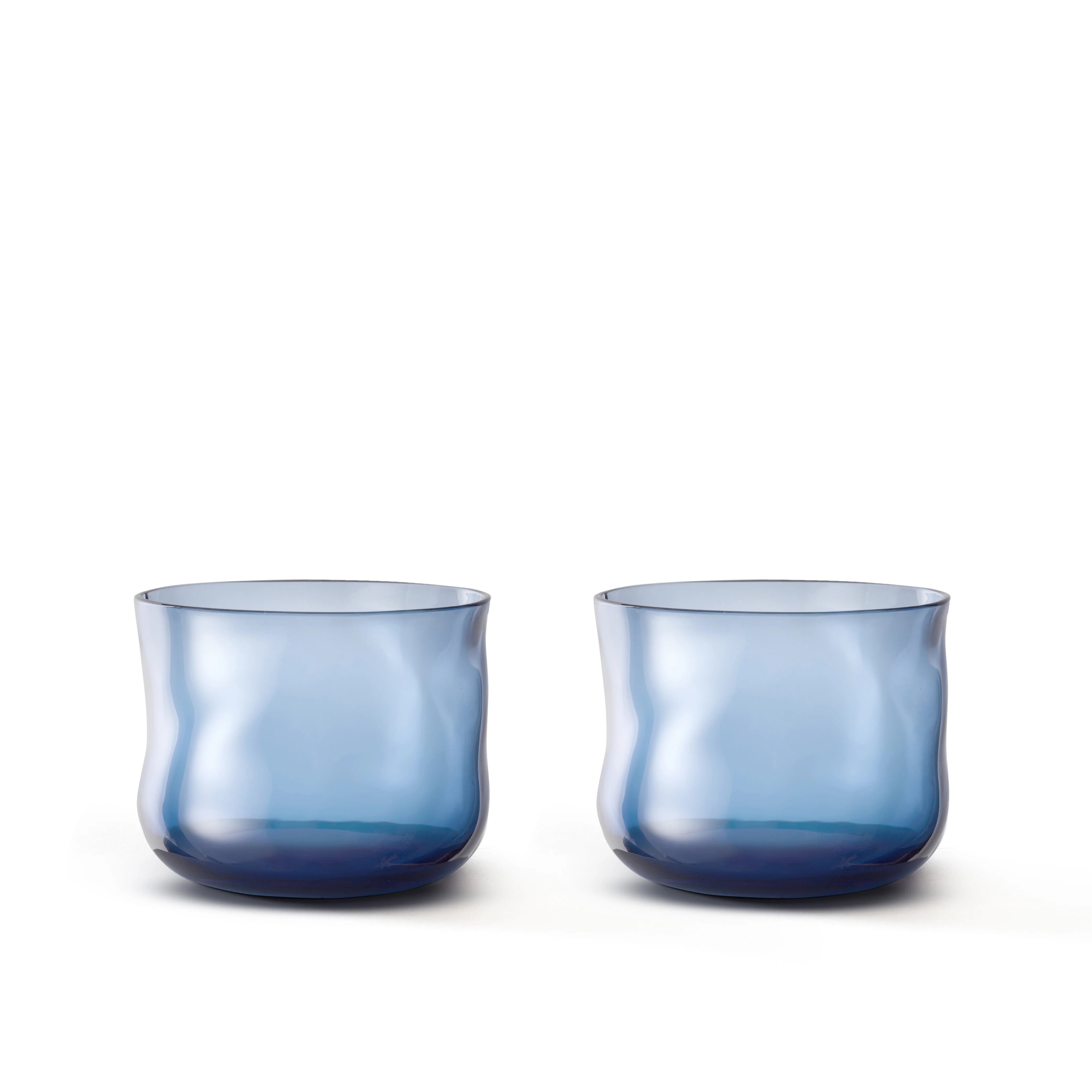 Swirl Small Tumbler Glasses - 2er Set in Dunkelblau