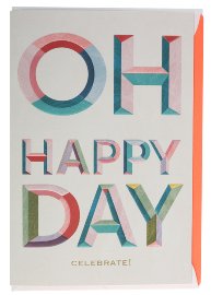 Karte "OH HAPPY DAY, CELEBRATE!"