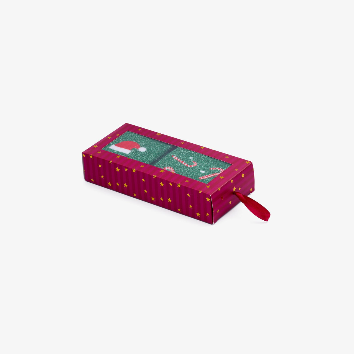 2er-Set Weihnachtssocken, Grün