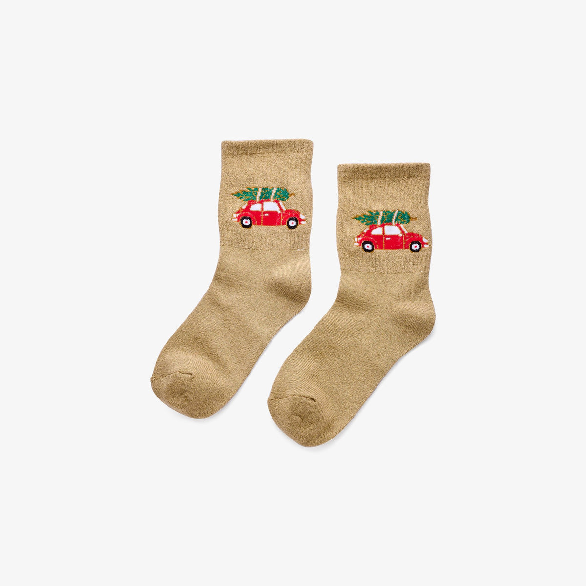 3er-Set Weihnachtssocken, Grün
