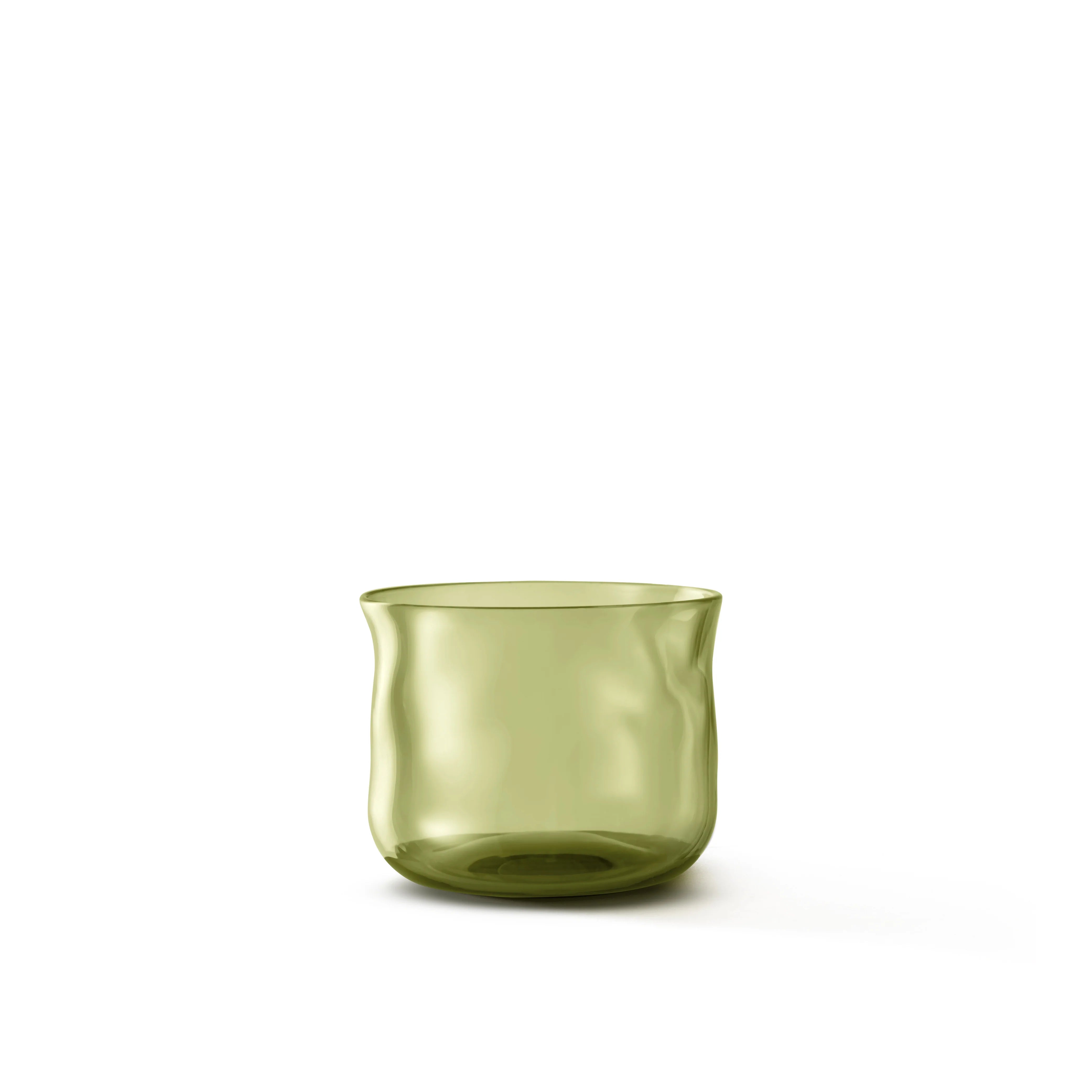 Swirl Small Tumbler Glasses - 2er Set in Moosgrün