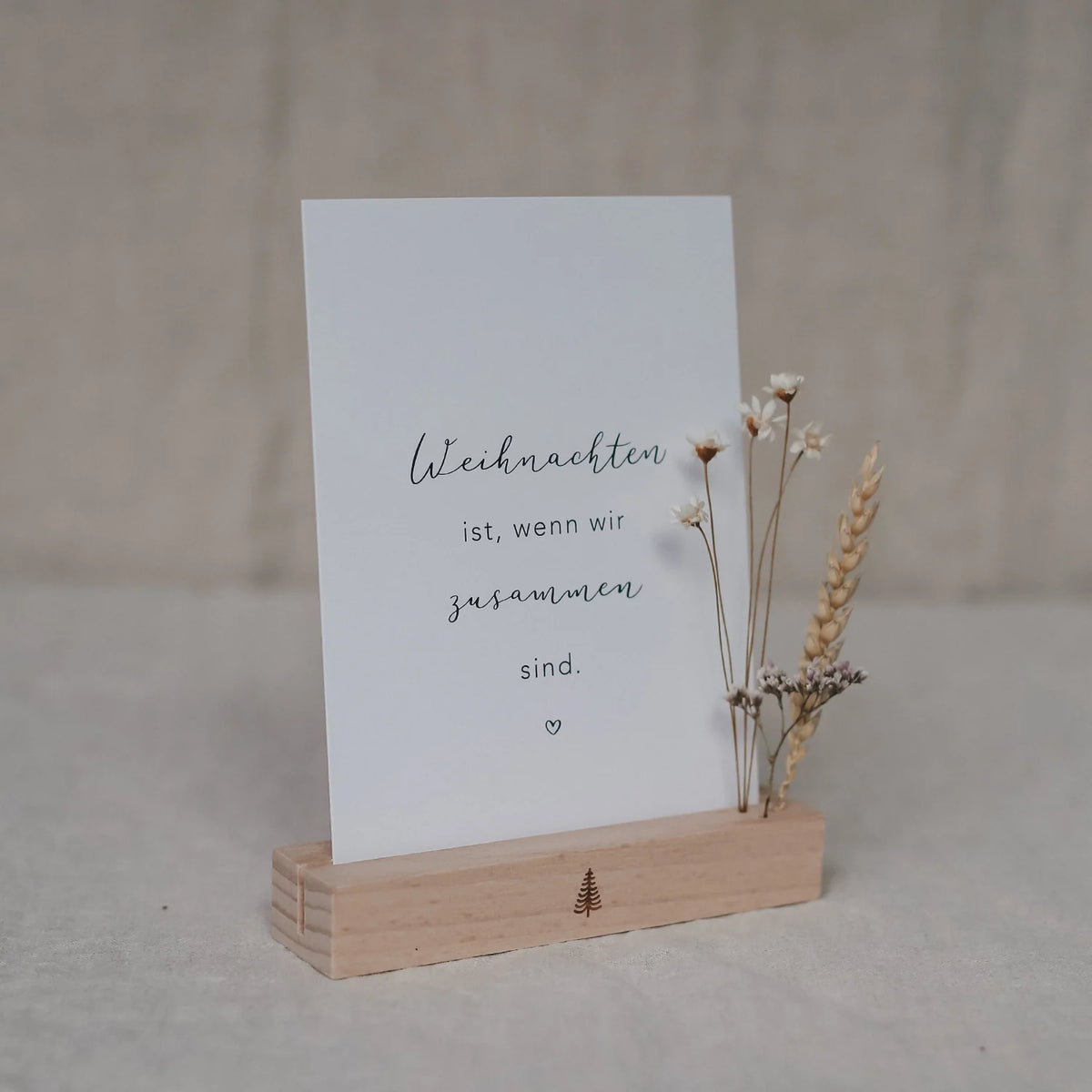 Karten- & Blumenständer aus Holz, Tanne