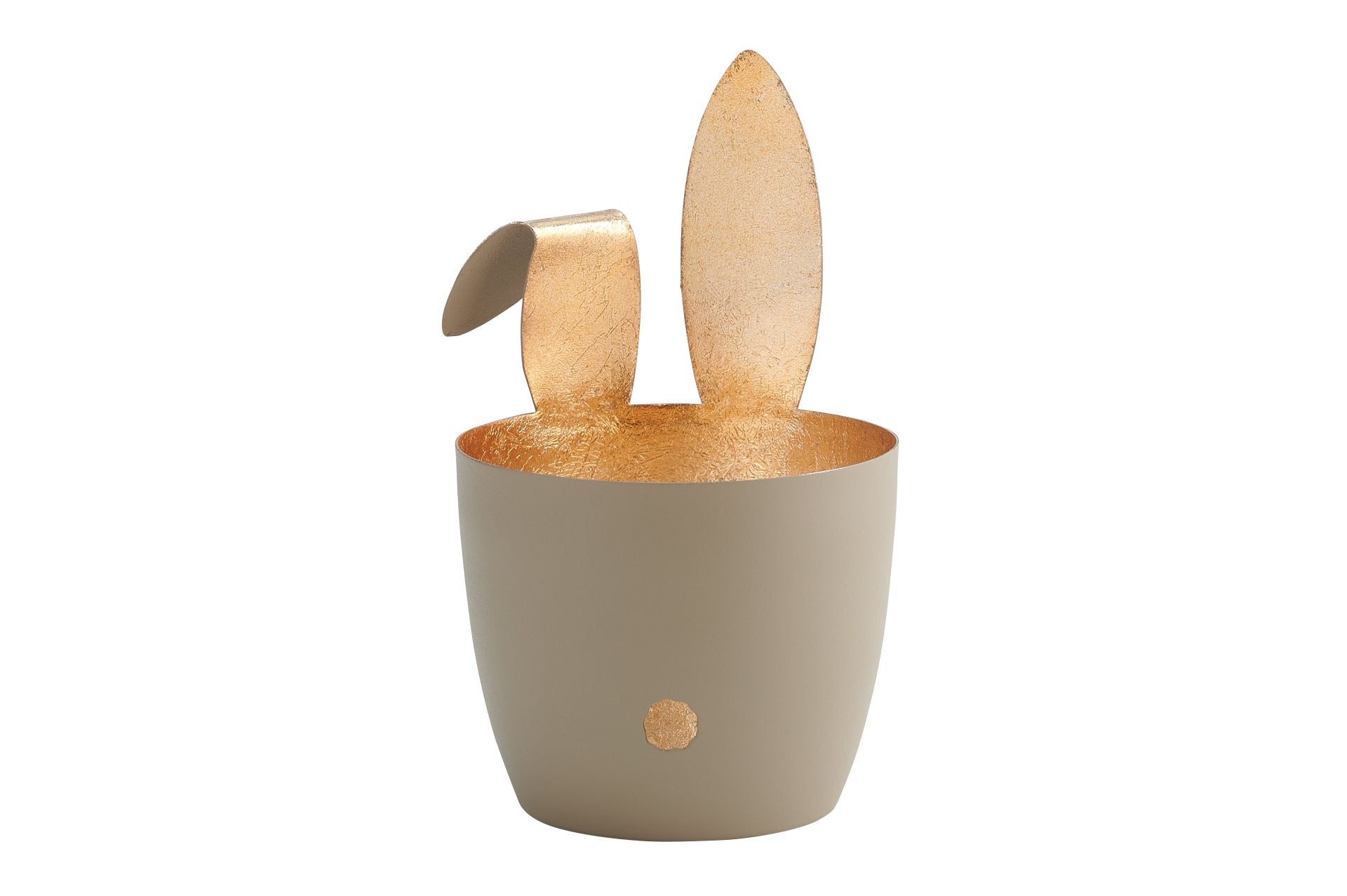 Madras Windlicht Hase Knickohr sandstone