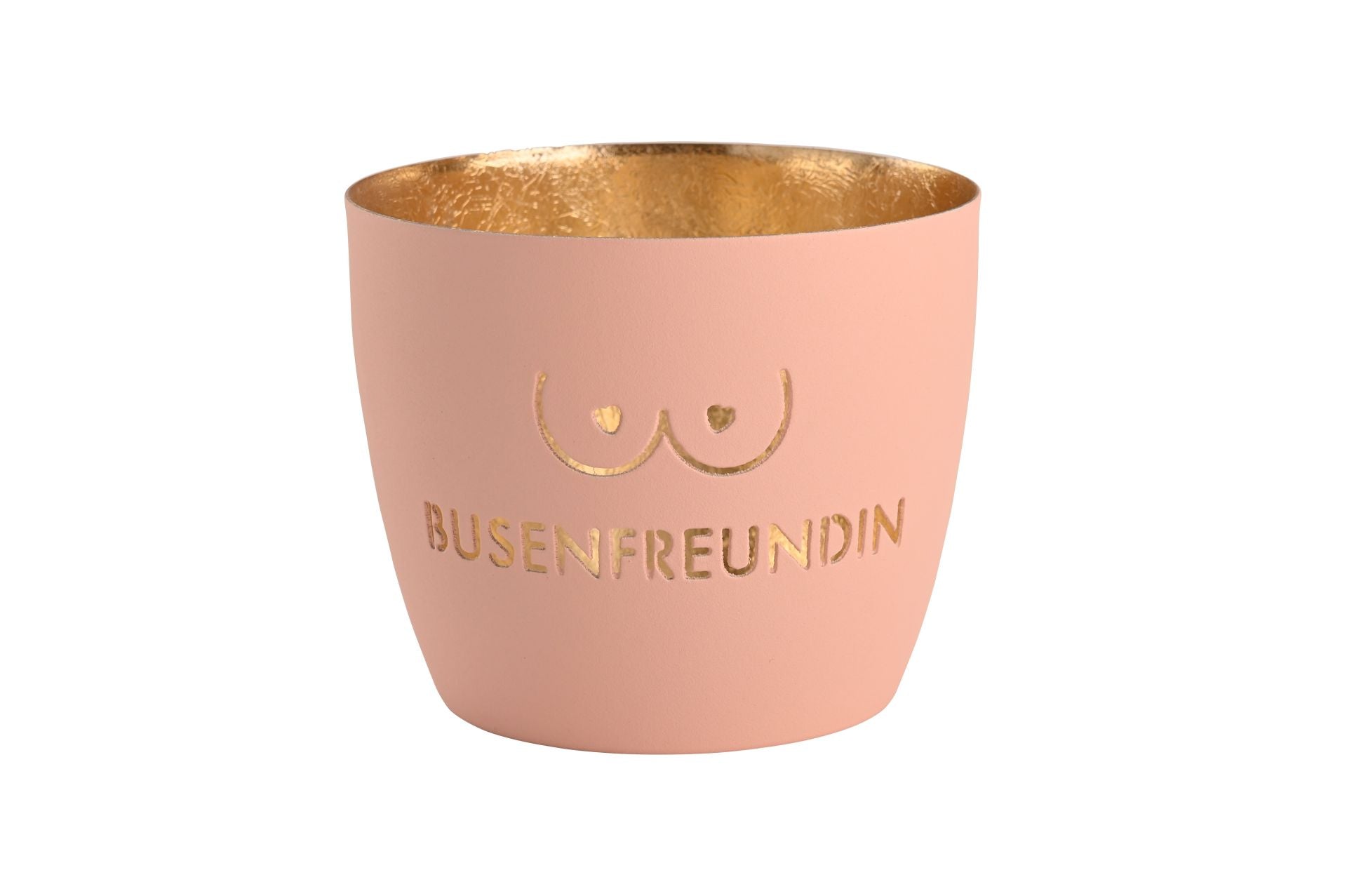 Madras Windlicht "Busenfreundin" rosa