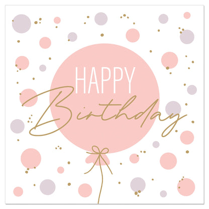 Servietten 33 x 33 cm, Happy Birthday Ballon
