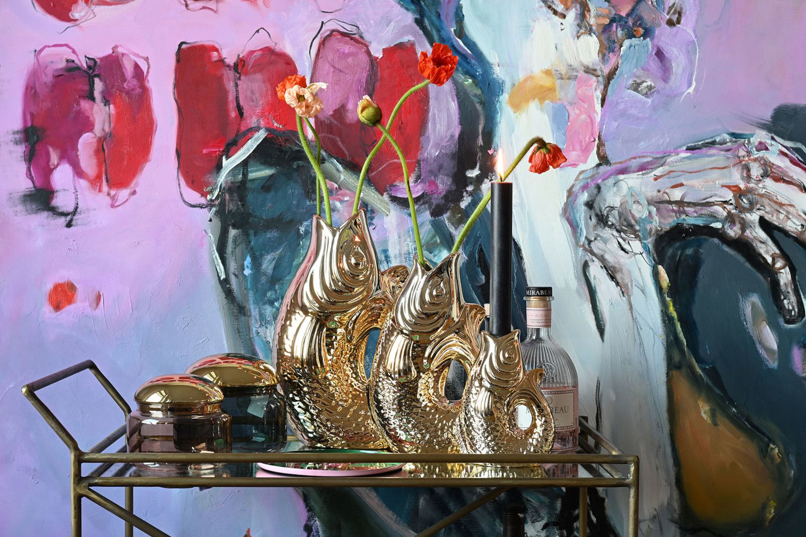 Monsieur Carafon Vase Gold