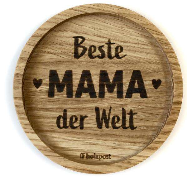Holz Untersetzer, Beste Mama
