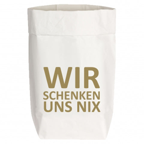 Geschenktüte Klein "Wir schenkenn uns nix"