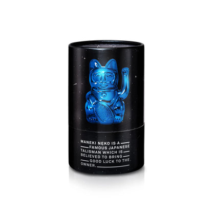 Winkekatze Cosmic Shiny Blue