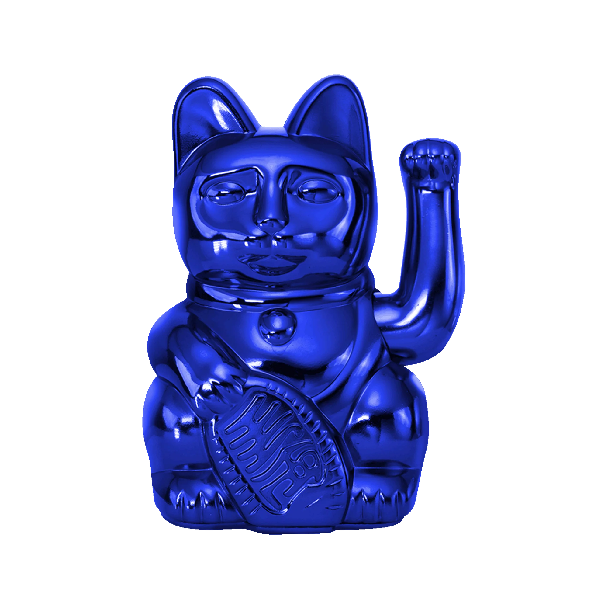 Winkekatze Cosmic Shiny Blue