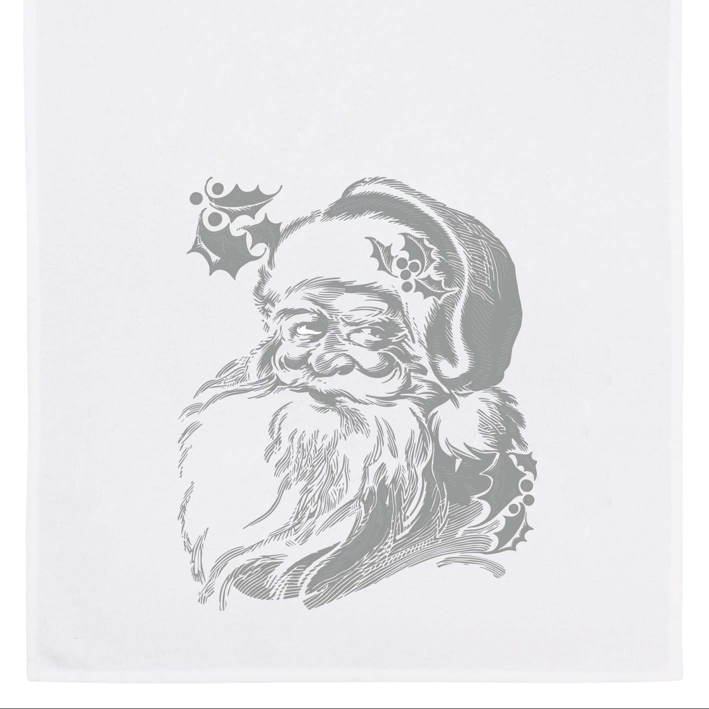 Geschirrtuch Santa silber