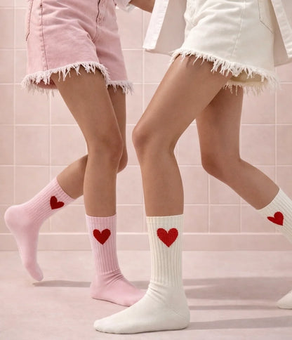 THE BIG HEART Socken 2er-Set, soft blush