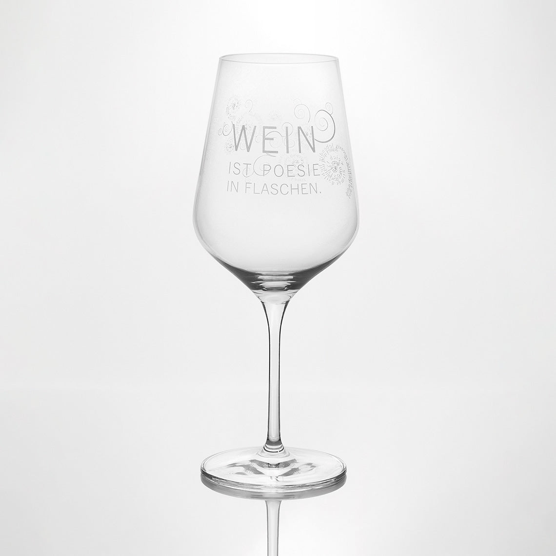 Weinglas "Wein ist Poesie in Flaschen"