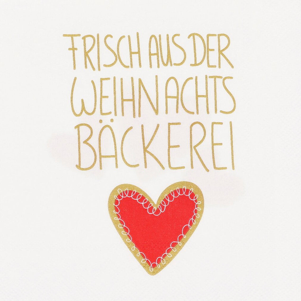 Cocktailservietten 25x25cm "Frisch aus der Weihnachtsbäckerei"