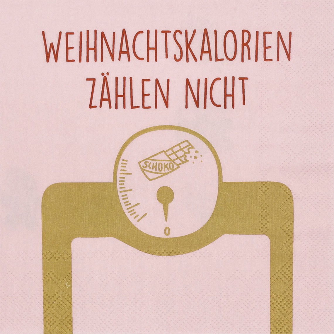 Servietten 33 x 33 cm "Weihnachtskalorien zählen nicht"