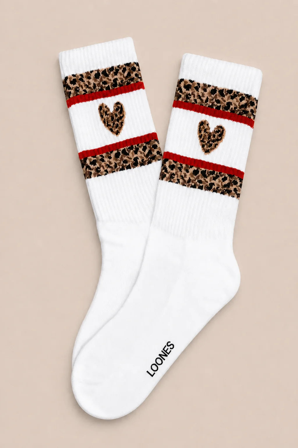 LEO HEART Socken, white