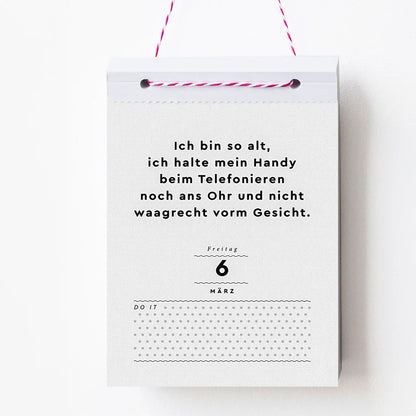 Fuck the Falten Abreißkalender 2026
