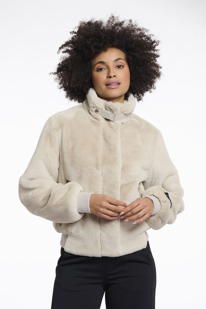 Kurze Kunstpelz Jacke Ambra
