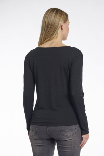 Langarmshirt Bavia schwarz