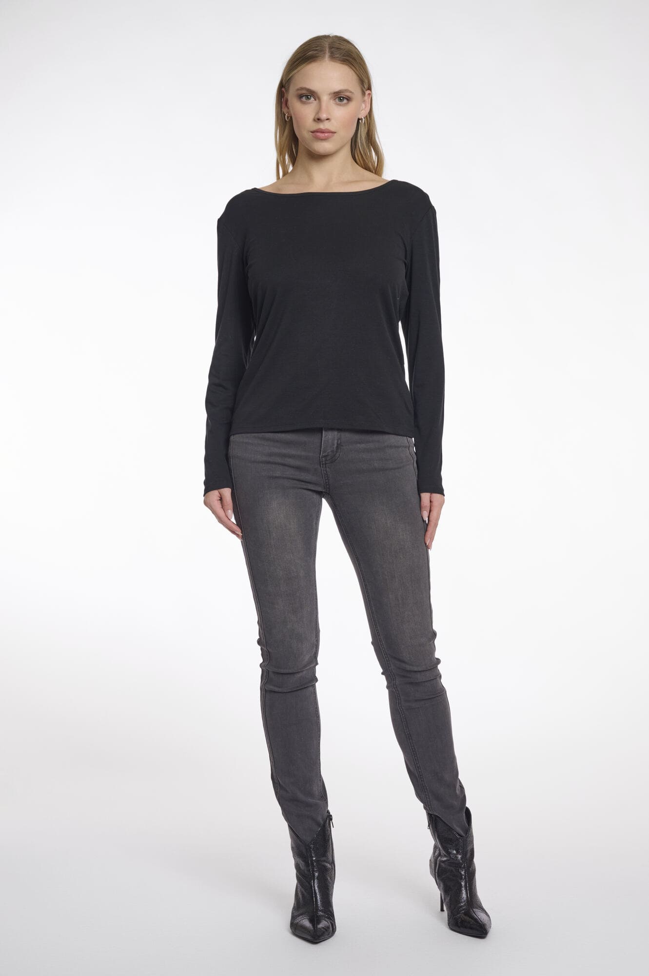 Langarmshirt Bavia schwarz