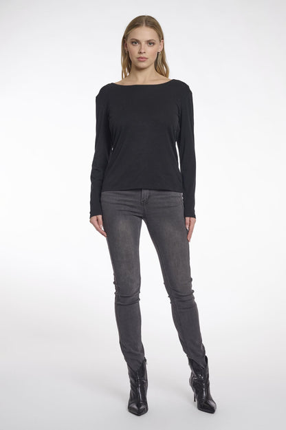 Langarmshirt Bavia schwarz
